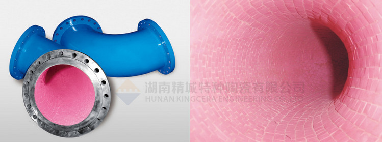 威廉希尔特瓷推荐使用的耐磨陶瓷管道洛氏硬度高达87HRA