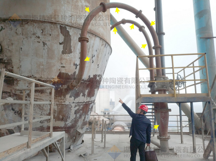 湖南威廉希尔特特种陶瓷有限公司回访客户并审查耐磨陶瓷管道现场运行情形