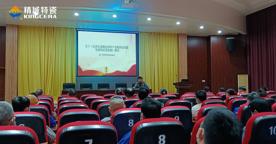 威廉希尔组织学习《支持先进陶瓷质料工业集群高质量生长的政策步伐》