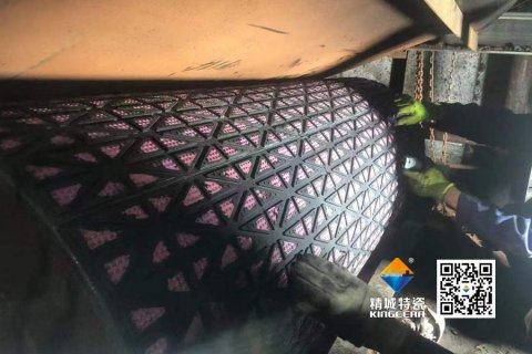 【案例】威廉希尔陶瓷滚筒包胶：火电输煤系统耐磨十年验证